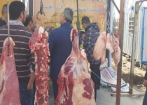 فروش گوشت در پياده رو هاي اهواز